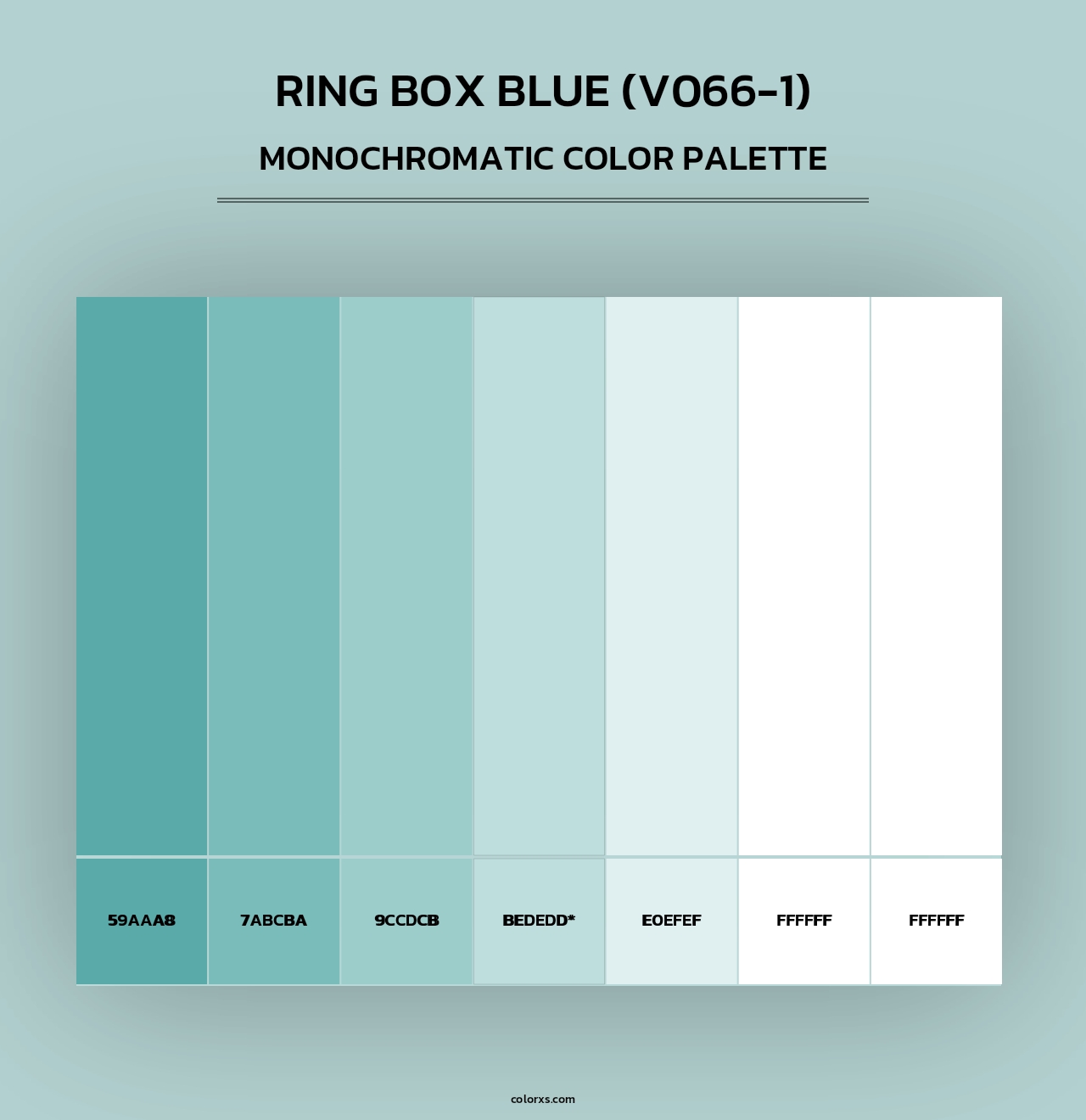 Ring Box Blue (V066-1) - Monochromatic Color Palette