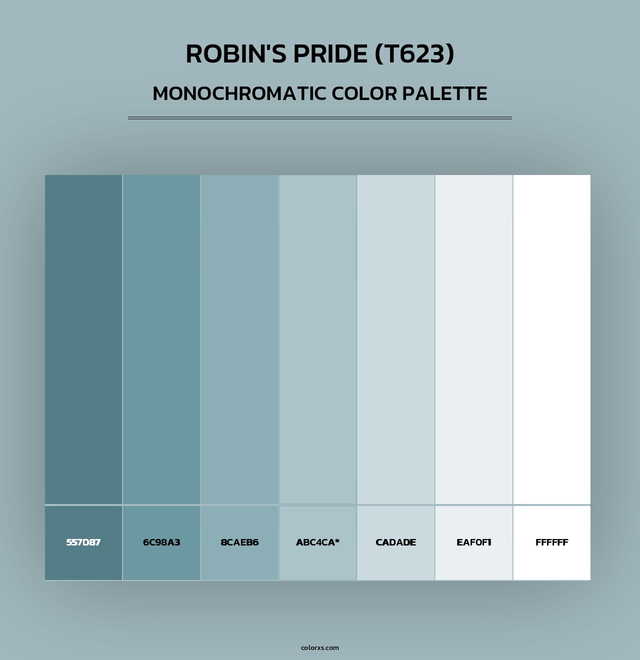 Robin's Pride (T623) - Monochromatic Color Palette