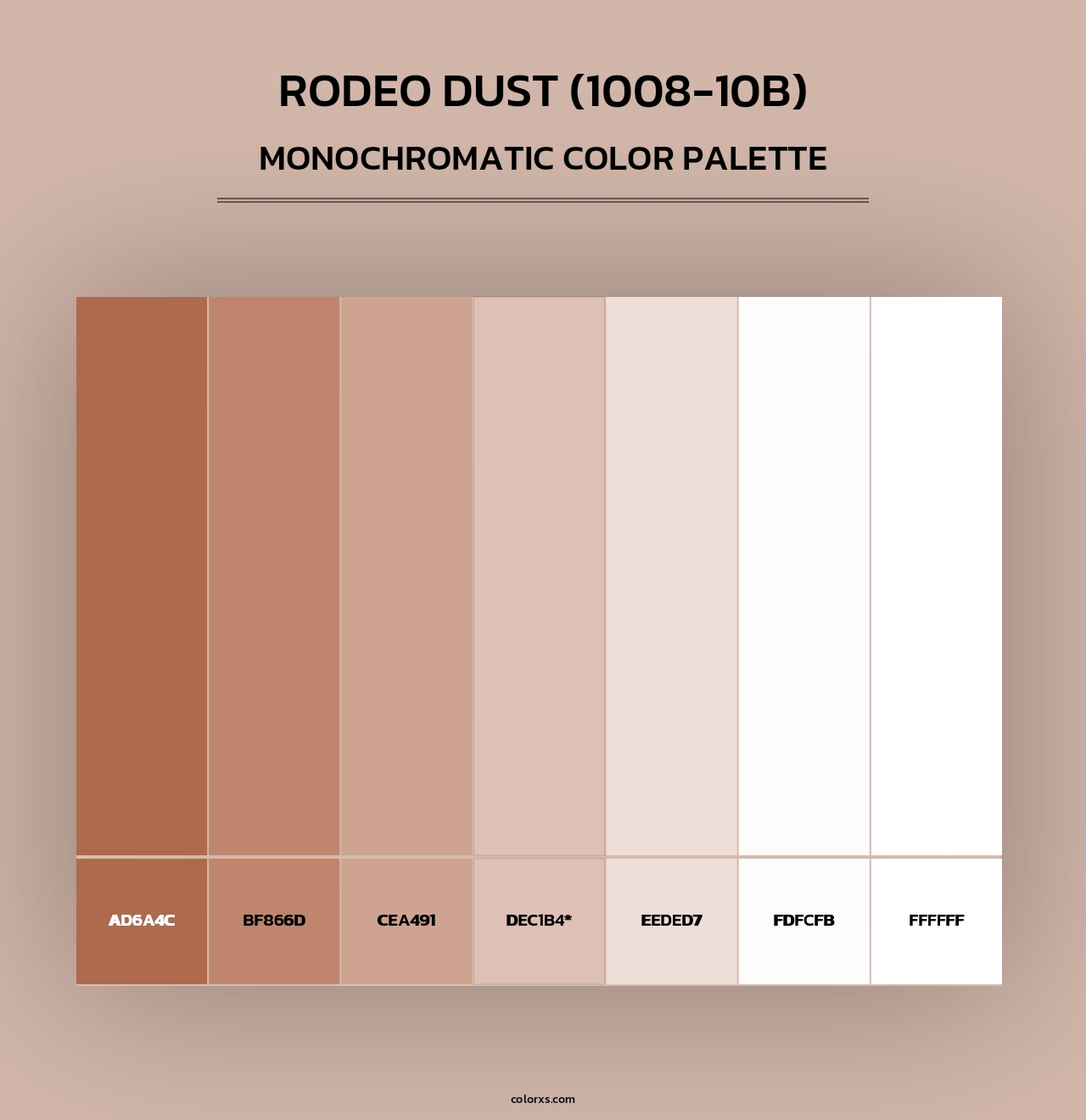 Rodeo Dust (1008-10B) - Monochromatic Color Palette