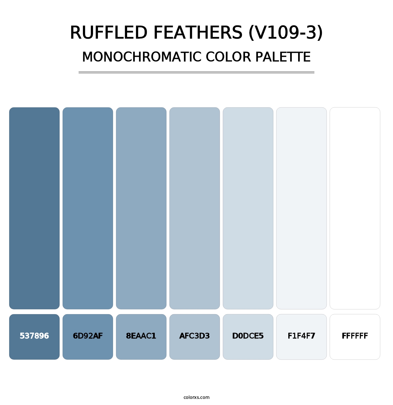 Ruffled Feathers (V109-3) - Monochromatic Color Palette