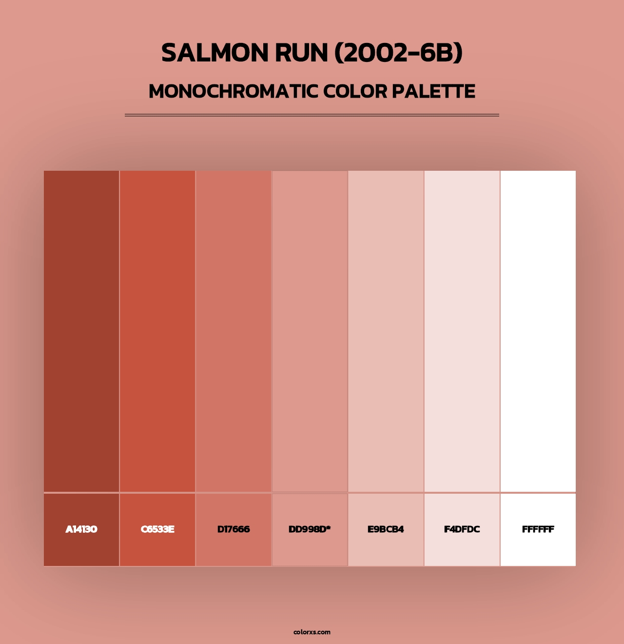 Salmon Run (2002-6B) - Monochromatic Color Palette