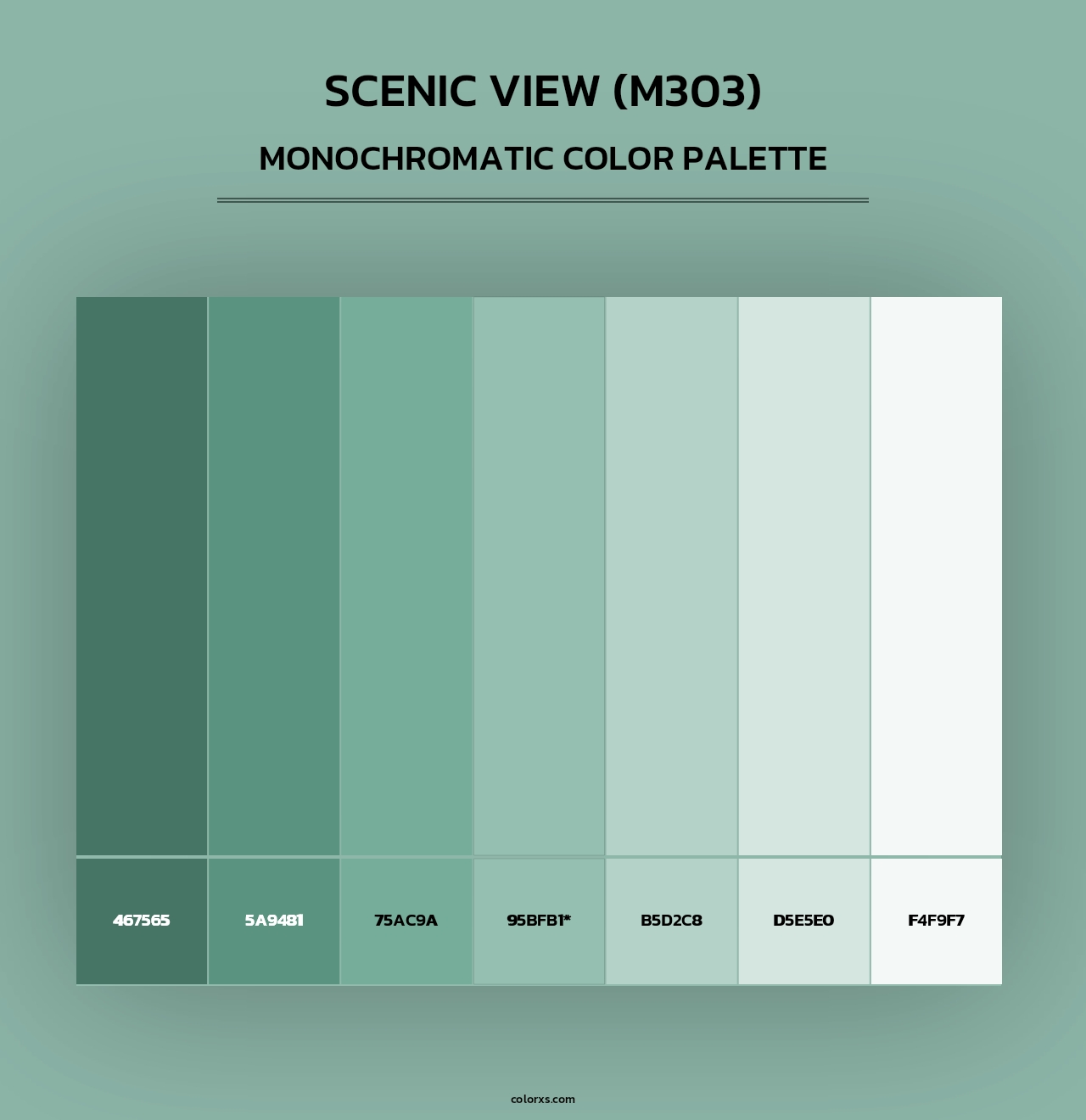 Scenic View (M303) - Monochromatic Color Palette