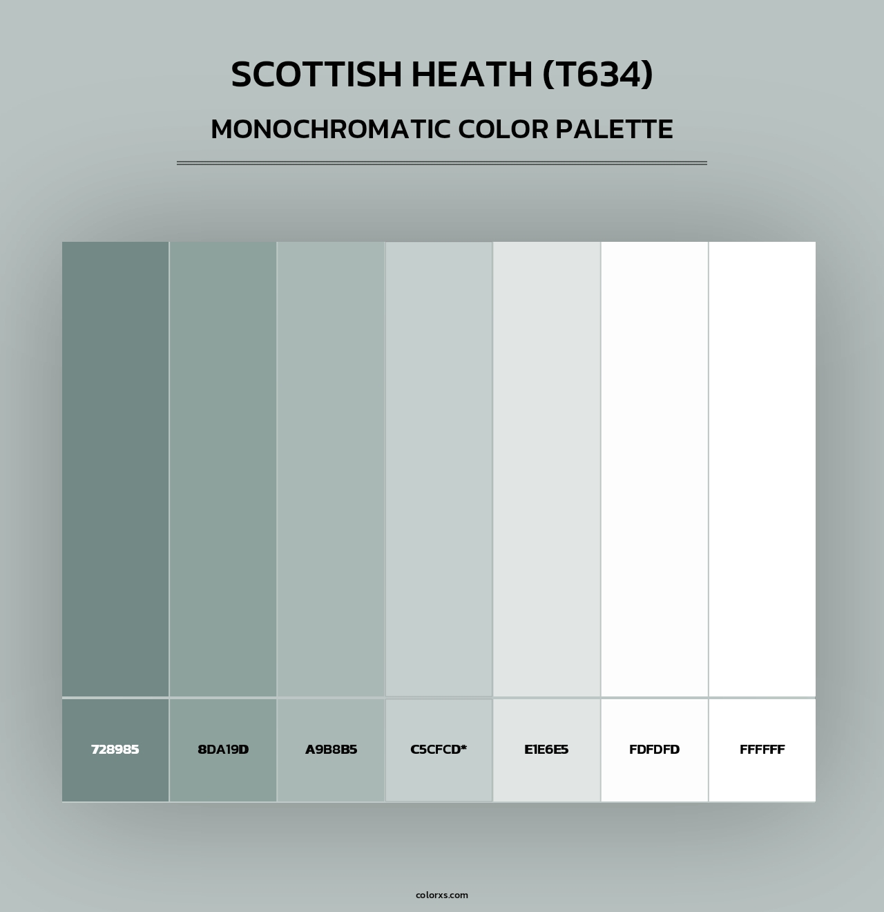 Scottish Heath (T634) - Monochromatic Color Palette