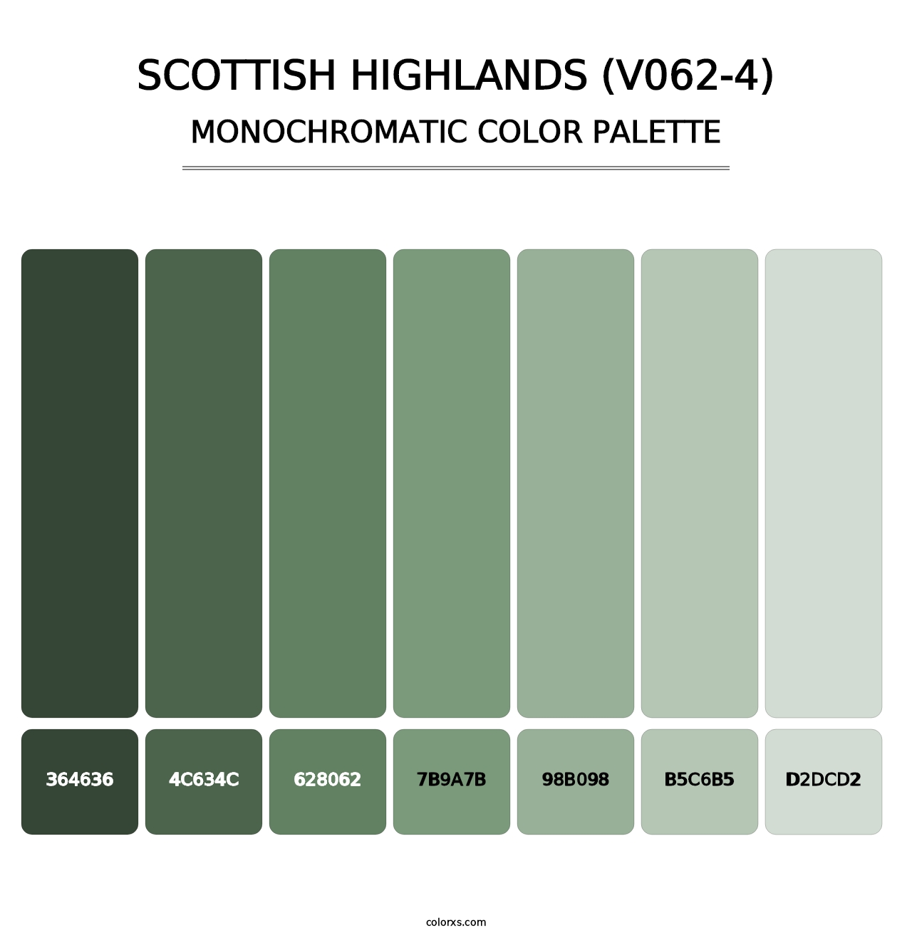 Scottish Highlands (V062-4) - Monochromatic Color Palette