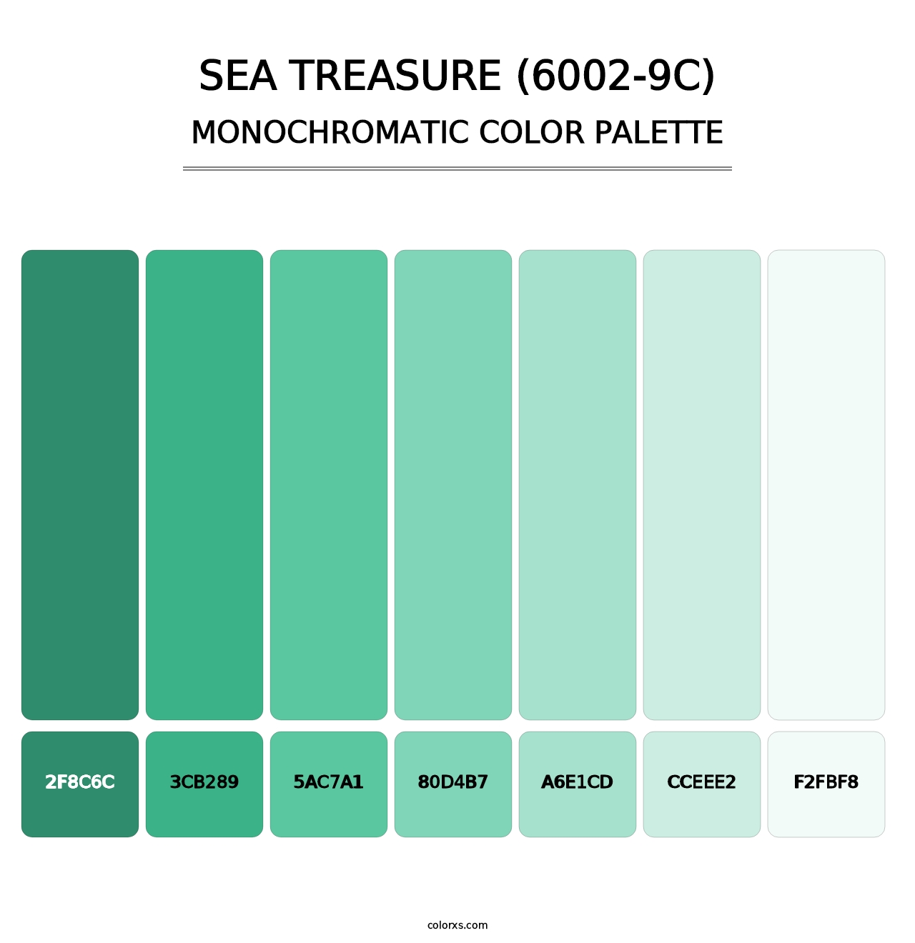 Sea Treasure (6002-9C) - Monochromatic Color Palette