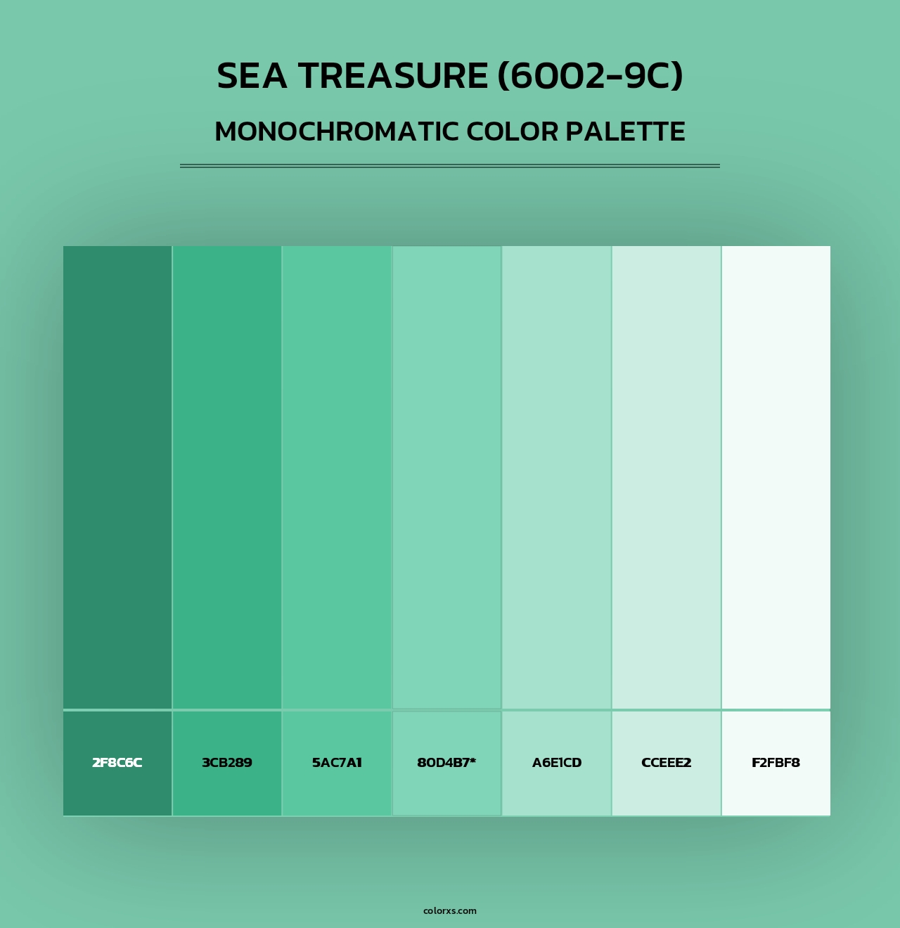 Sea Treasure (6002-9C) - Monochromatic Color Palette