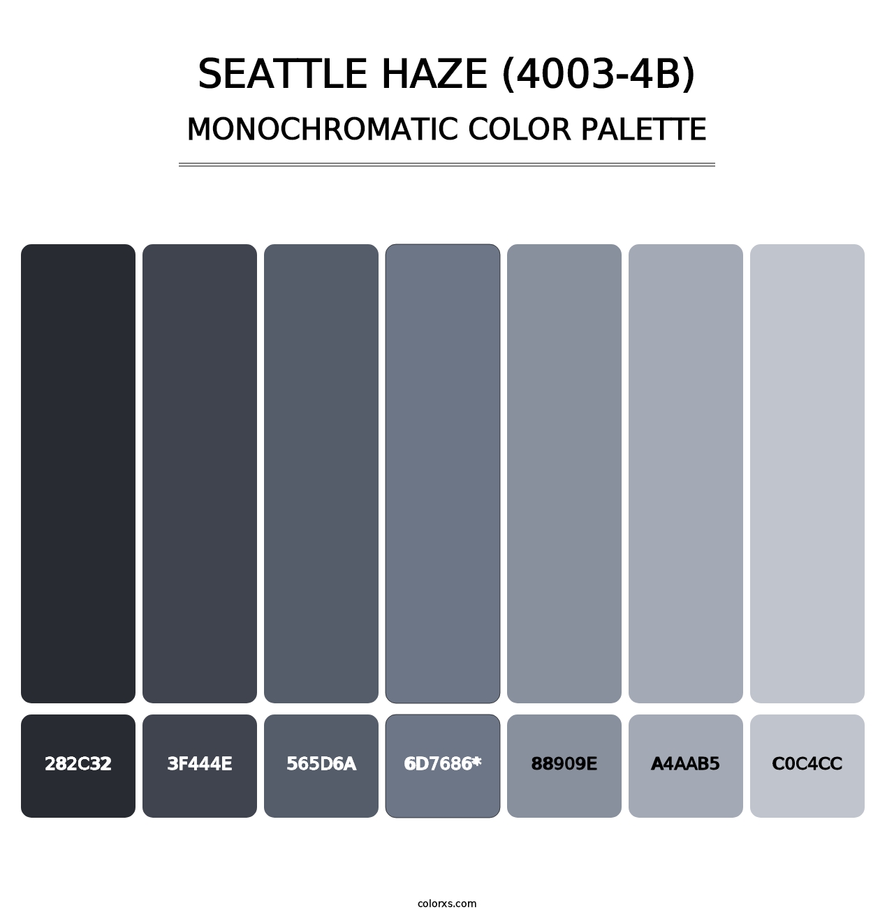 Seattle Haze (4003-4B) - Monochromatic Color Palette