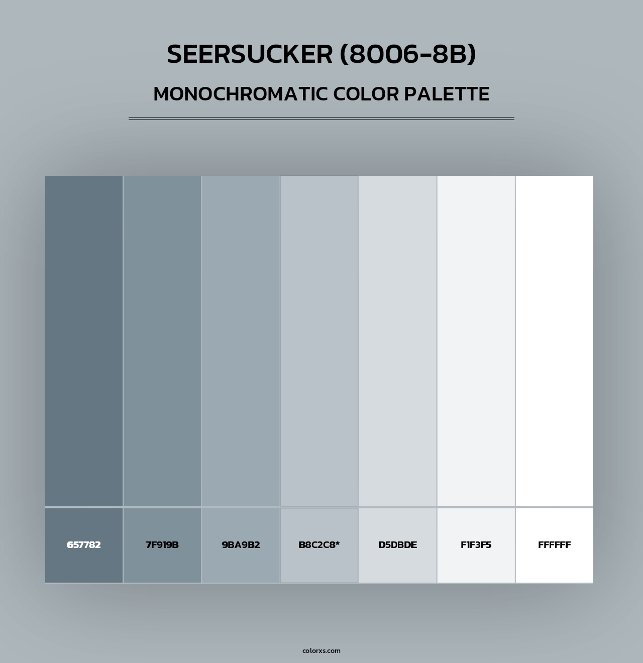 Seersucker (8006-8B) - Monochromatic Color Palette