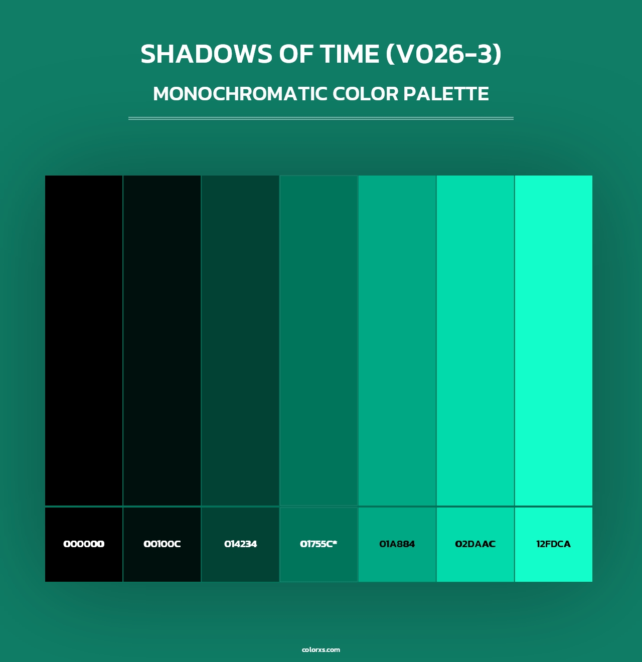 Shadows of Time (V026-3) - Monochromatic Color Palette