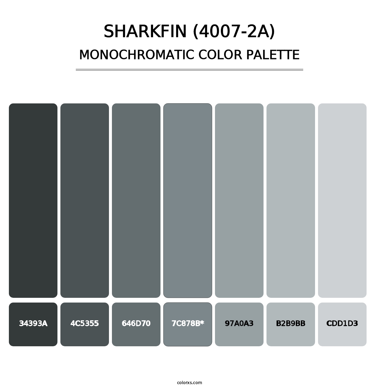 Sharkfin (4007-2A) - Monochromatic Color Palette