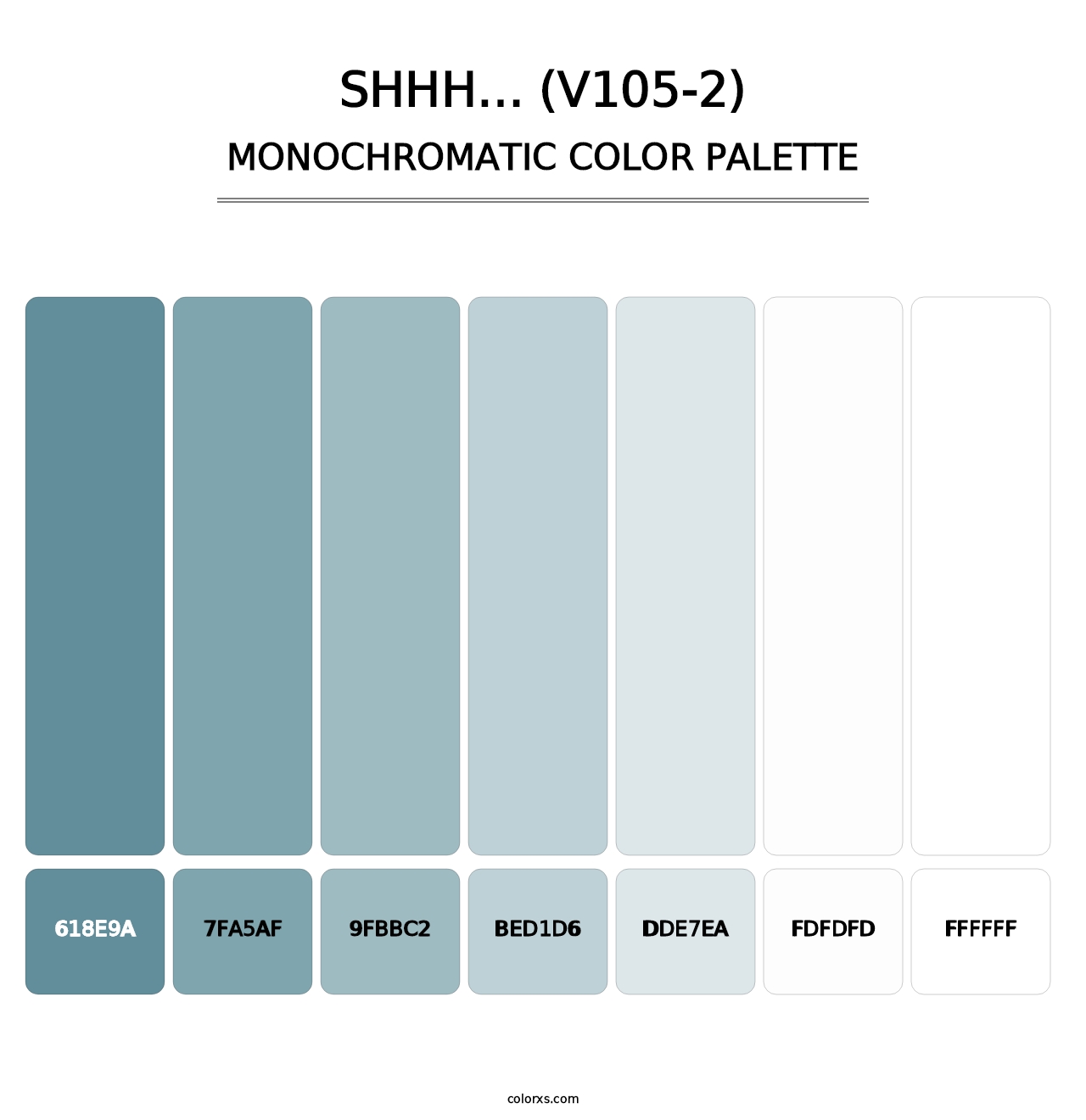 Shhh… (V105-2) - Monochromatic Color Palette
