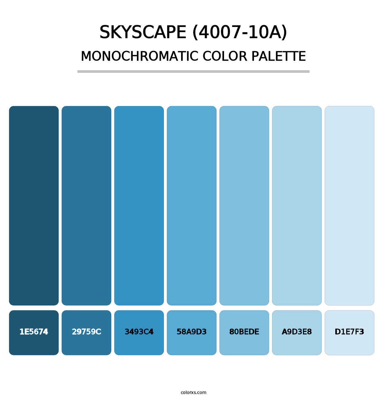 Skyscape (4007-10A) - Monochromatic Color Palette