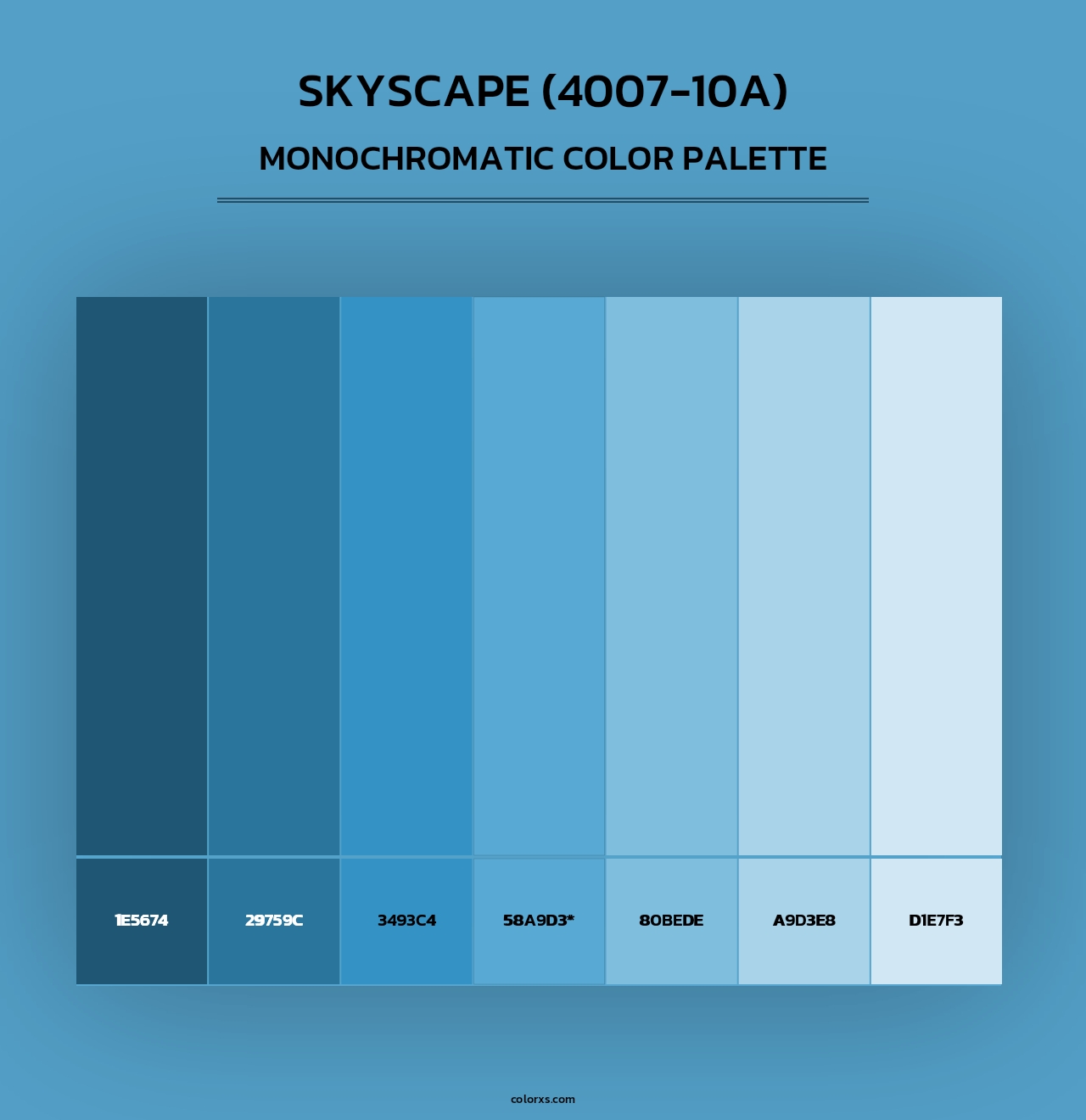 Skyscape (4007-10A) - Monochromatic Color Palette