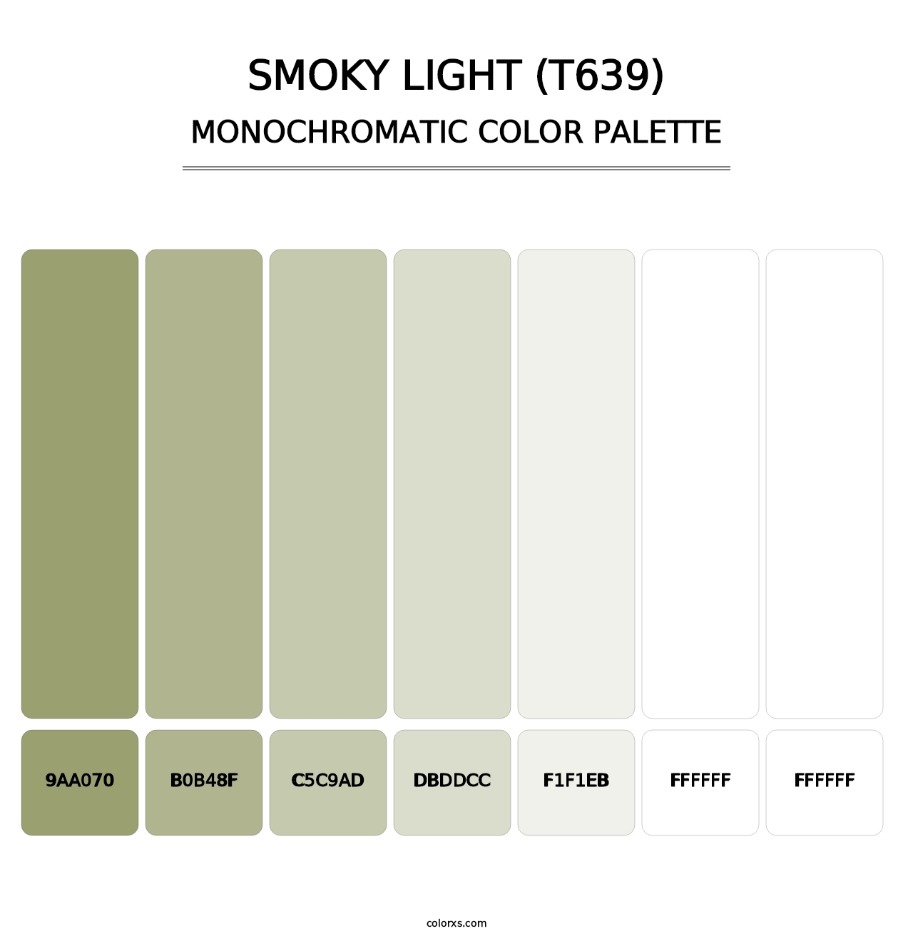 Smoky Light (T639) - Monochromatic Color Palette