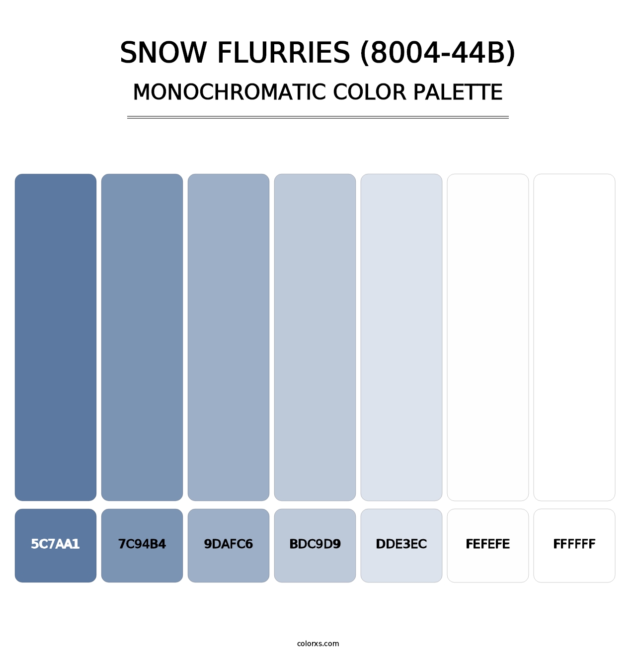 Snow Flurries (8004-44B) - Monochromatic Color Palette