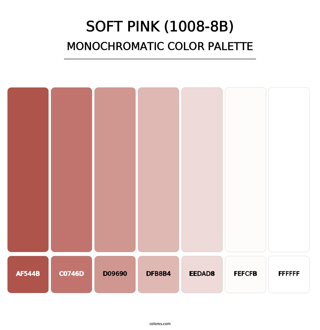 Soft Pink (1008-8B) - Monochromatic Color Palette