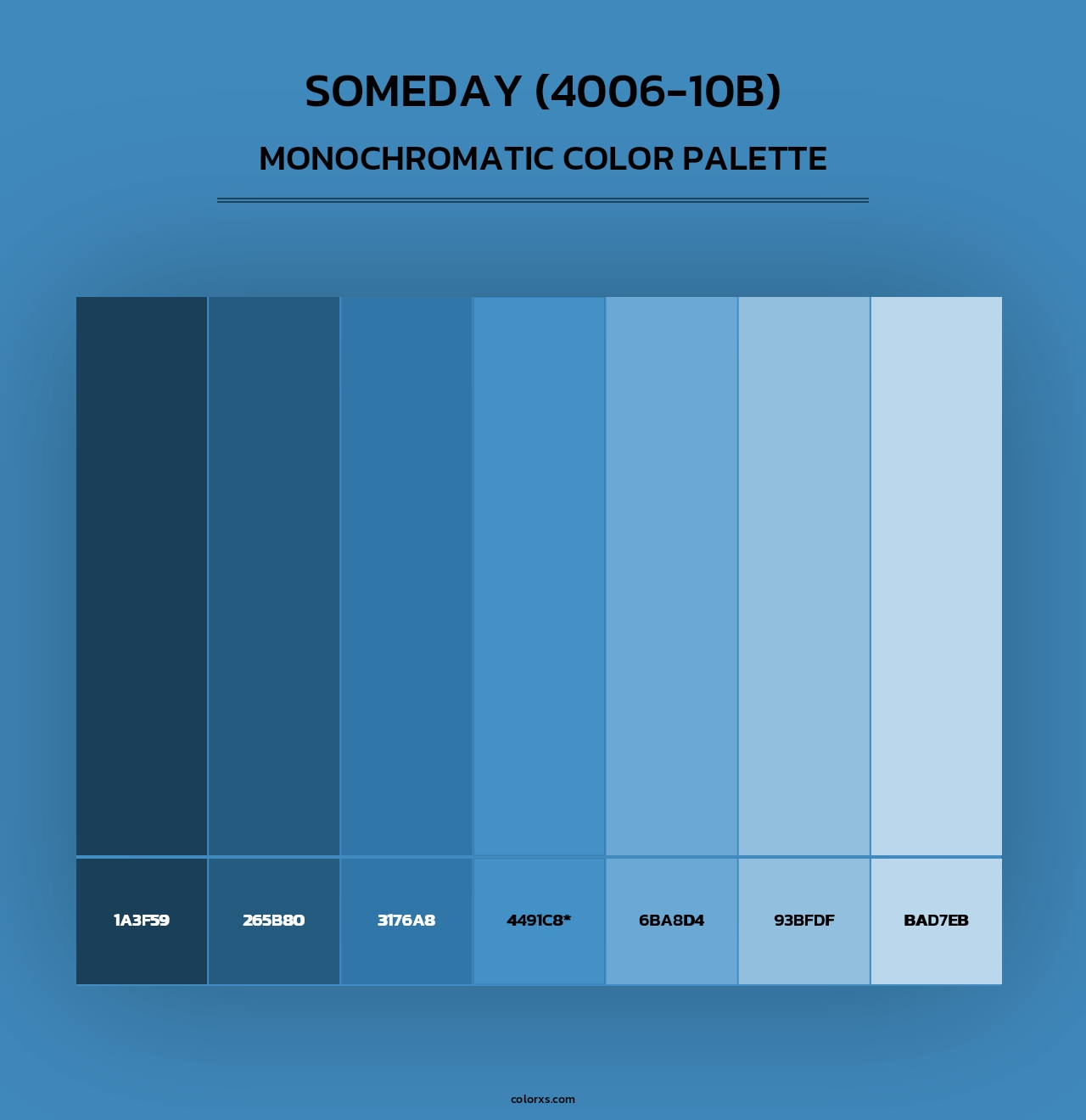 Someday (4006-10B) - Monochromatic Color Palette