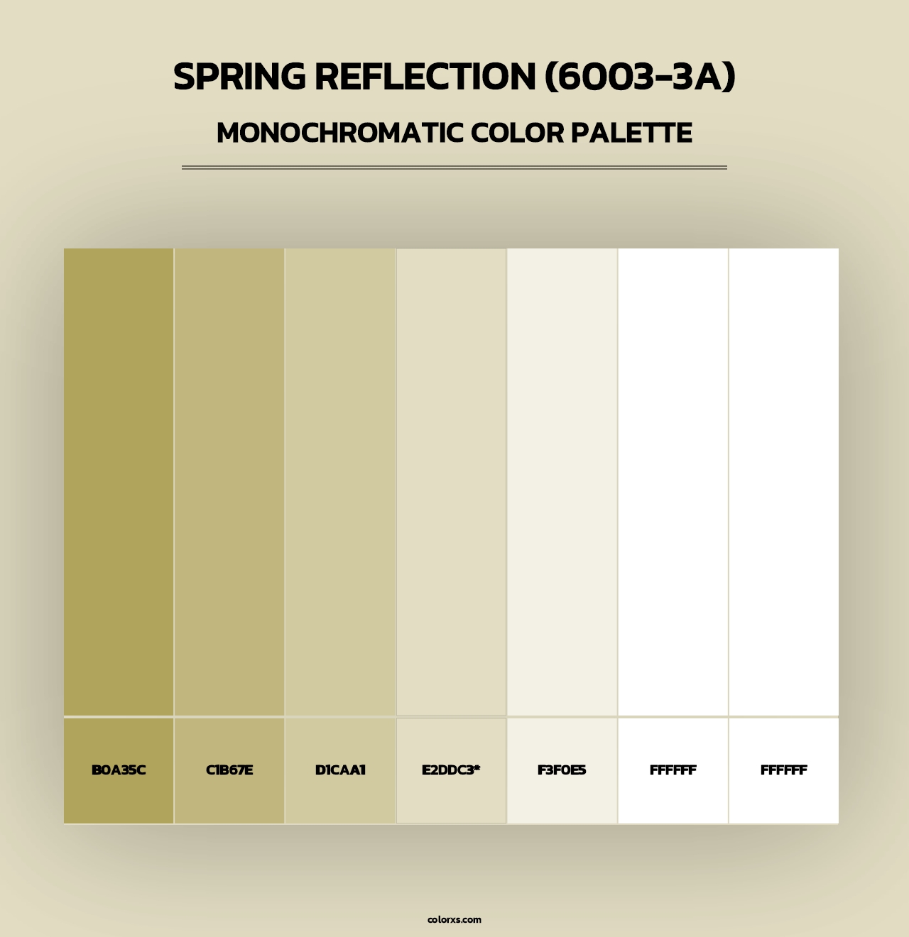 Spring Reflection (6003-3A) - Monochromatic Color Palette