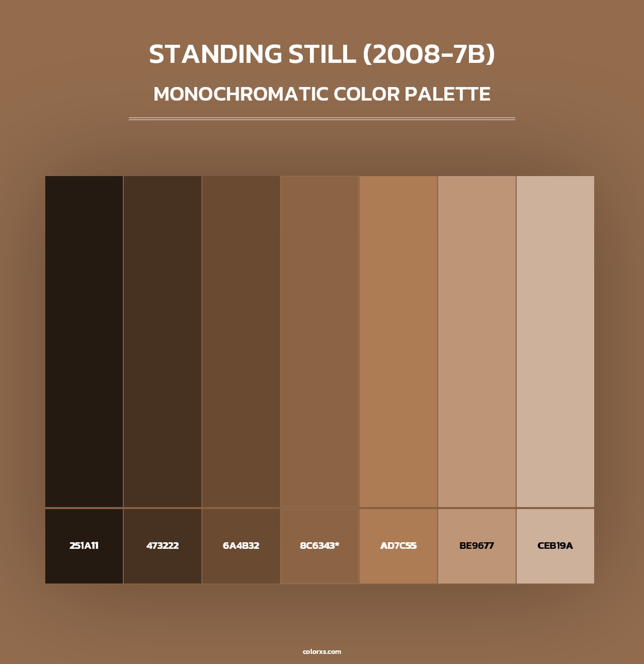 Standing Still (2008-7B) - Monochromatic Color Palette