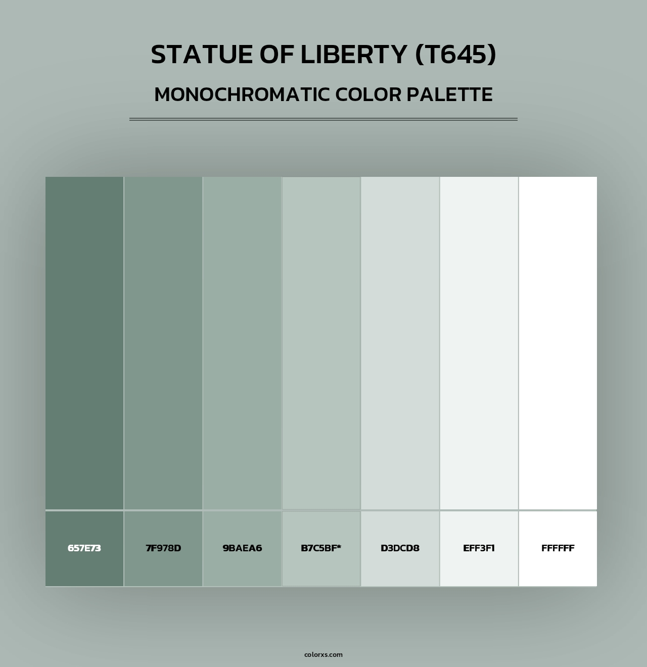 Statue of Liberty (T645) - Monochromatic Color Palette