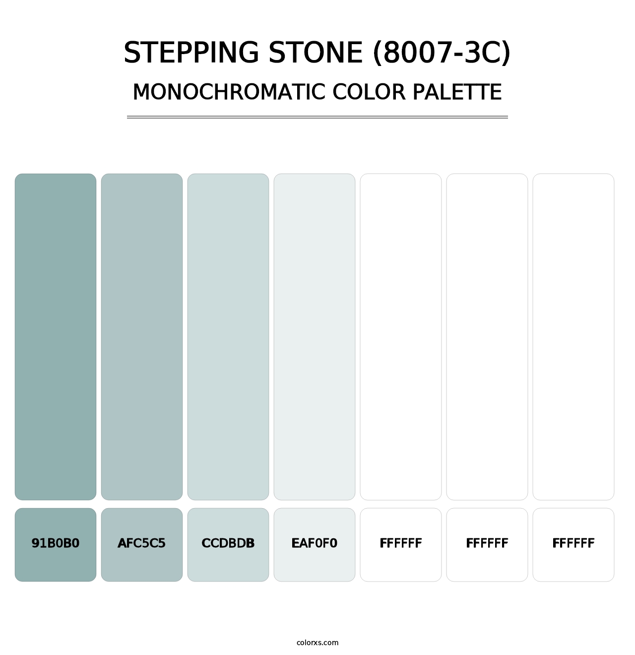 Stepping Stone (8007-3C) - Monochromatic Color Palette