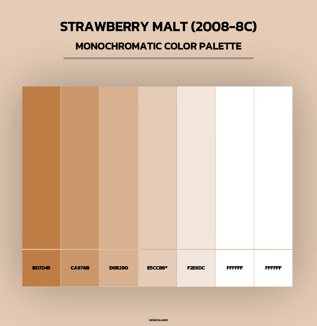Strawberry Malt (2008-8C) - Monochromatic Color Palette