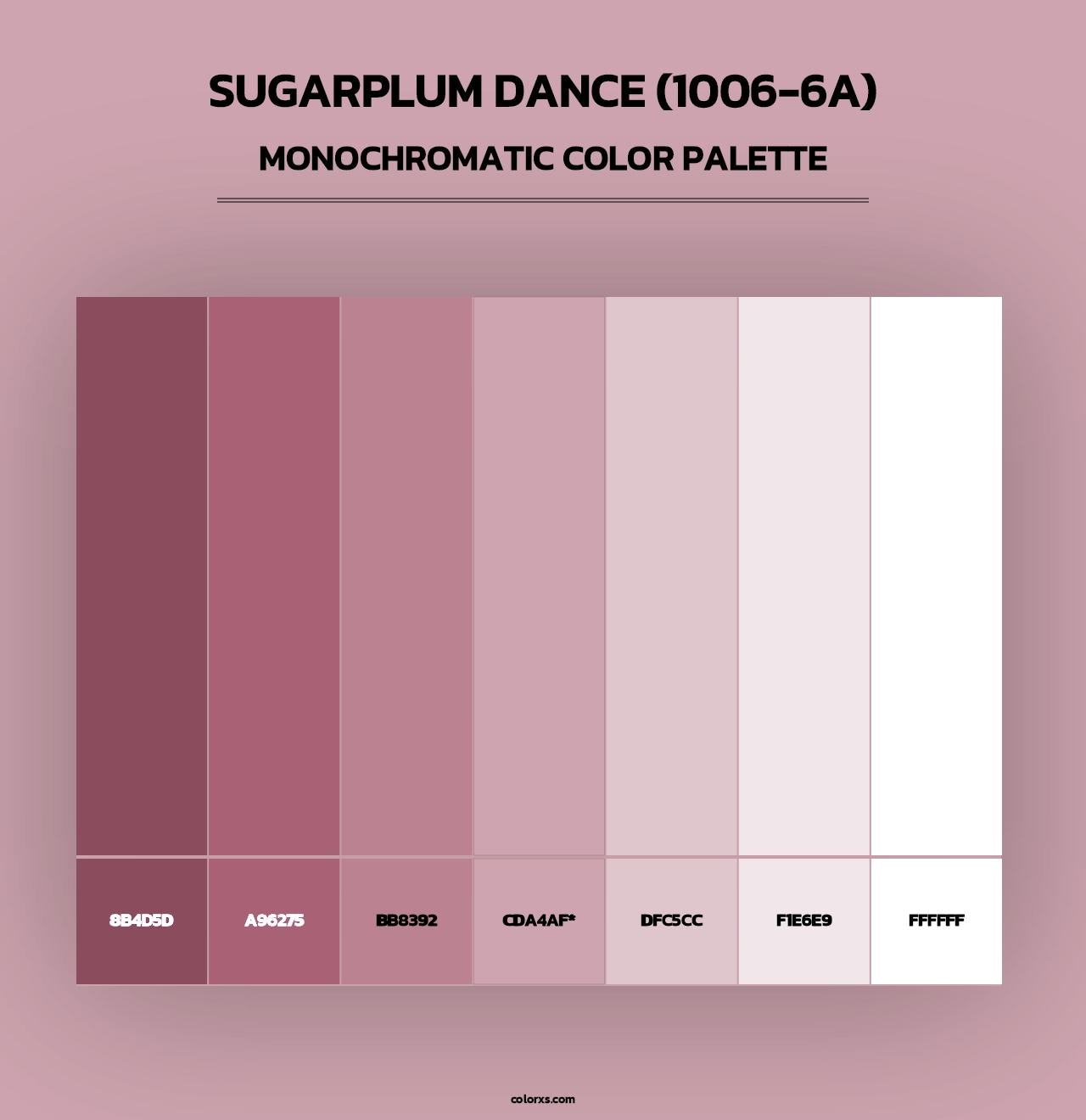 Sugarplum Dance (1006-6A) - Monochromatic Color Palette