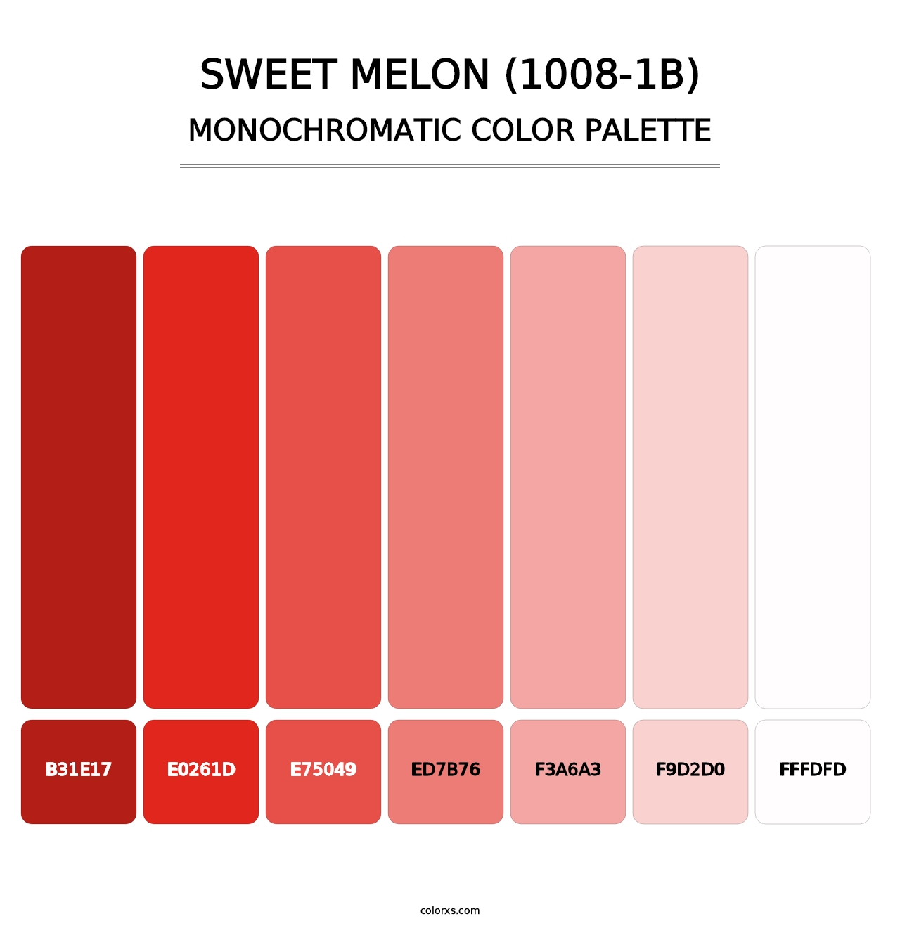 Sweet Melon (1008-1B) - Monochromatic Color Palette