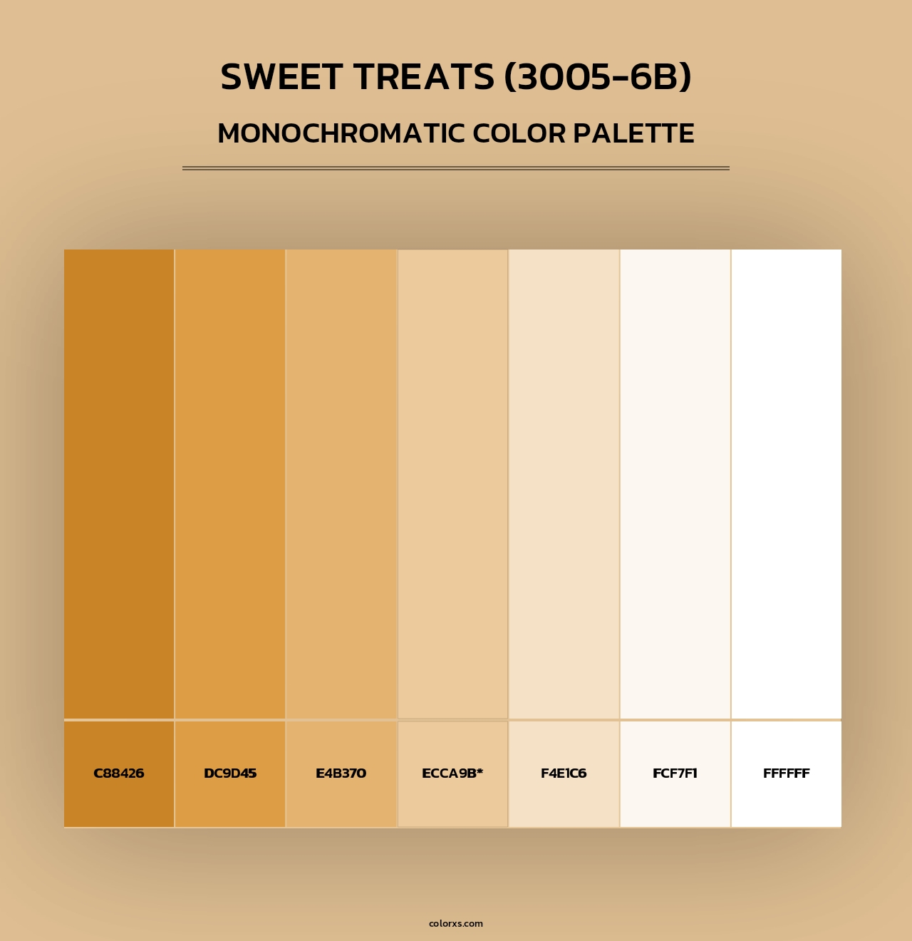 Sweet Treats (3005-6B) - Monochromatic Color Palette