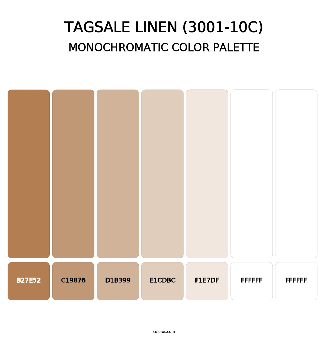 Tagsale Linen (3001-10C) - Monochromatic Color Palette
