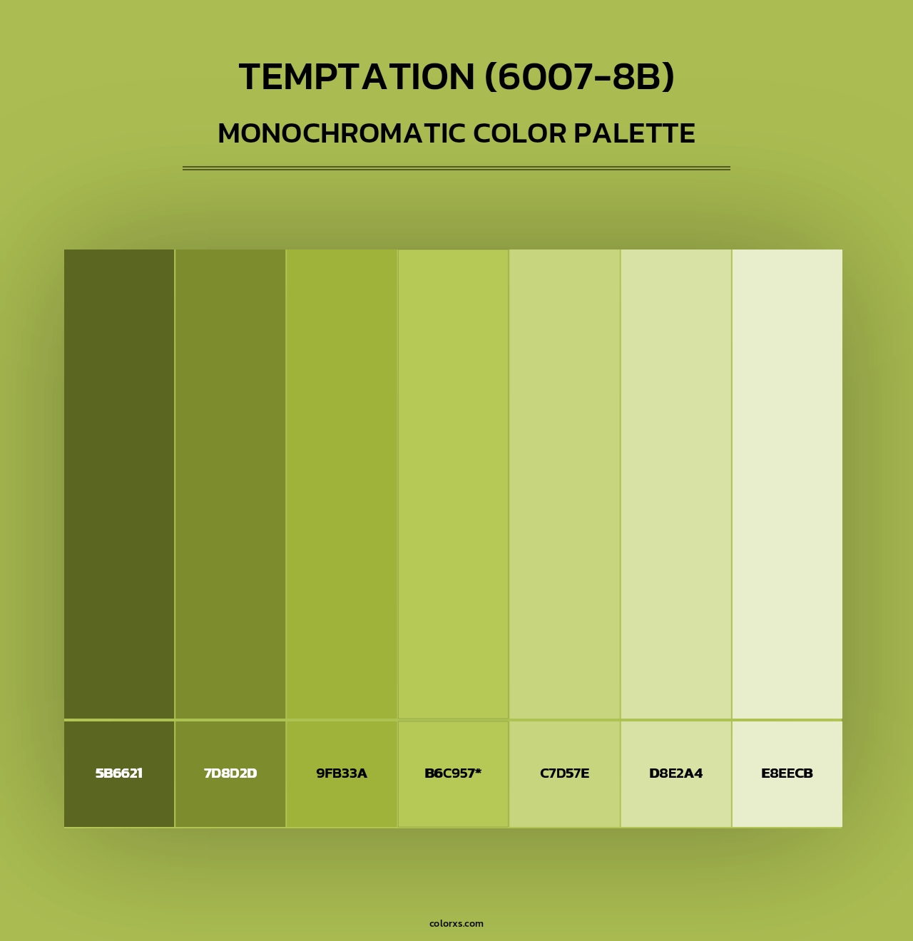Temptation (6007-8B) - Monochromatic Color Palette