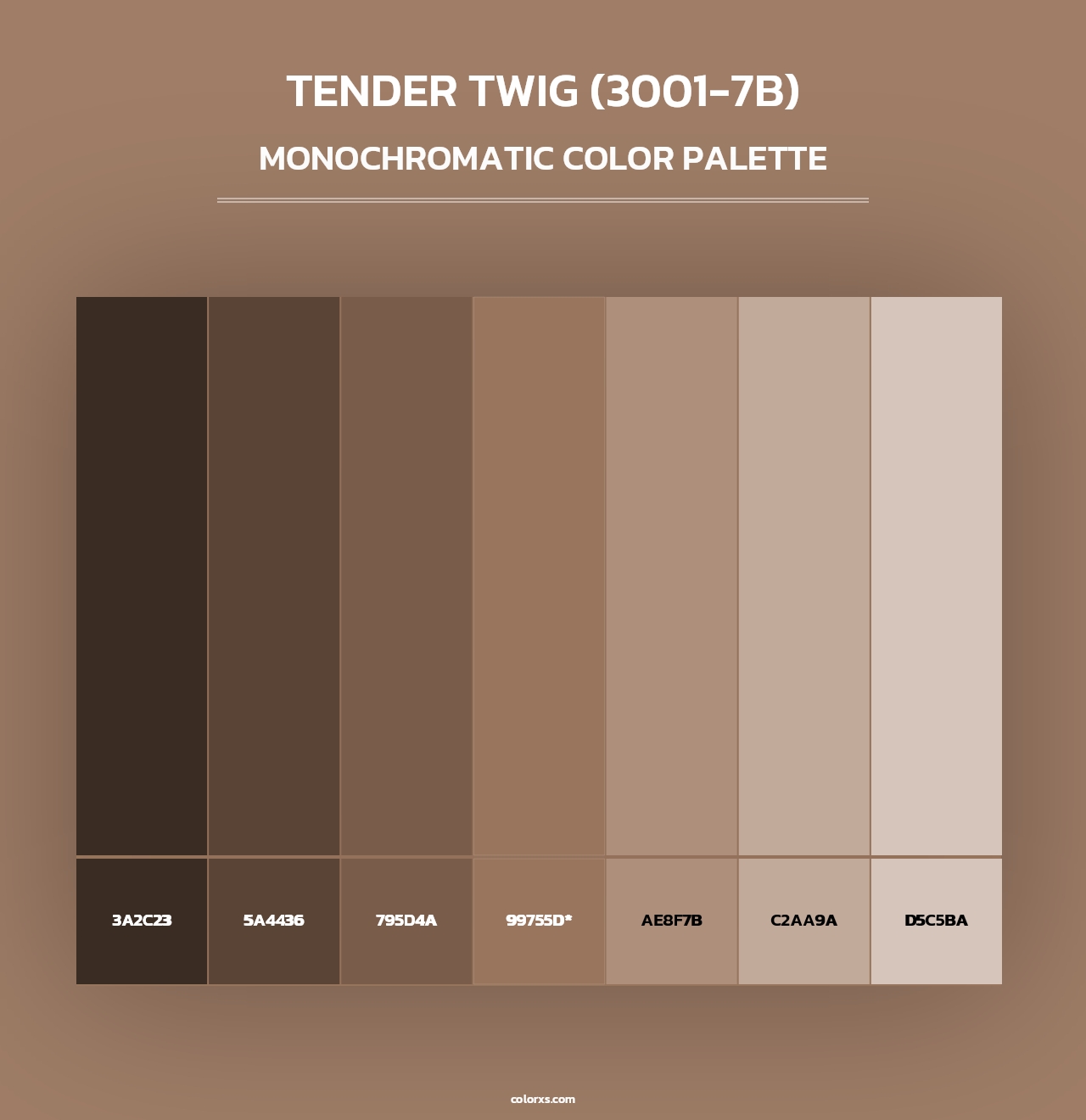 Tender Twig (3001-7B) - Monochromatic Color Palette