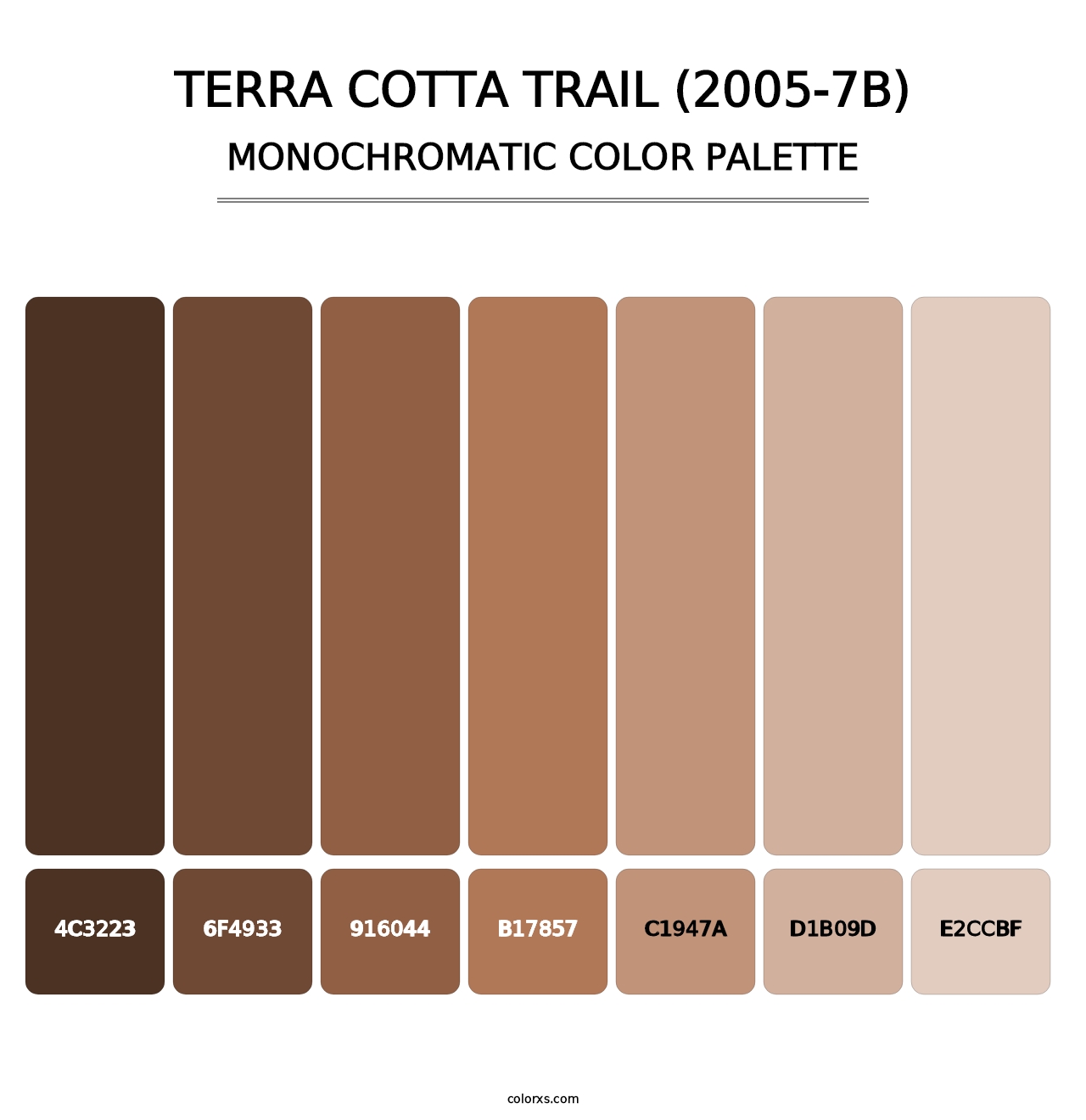 Terra Cotta Trail (2005-7B) - Monochromatic Color Palette