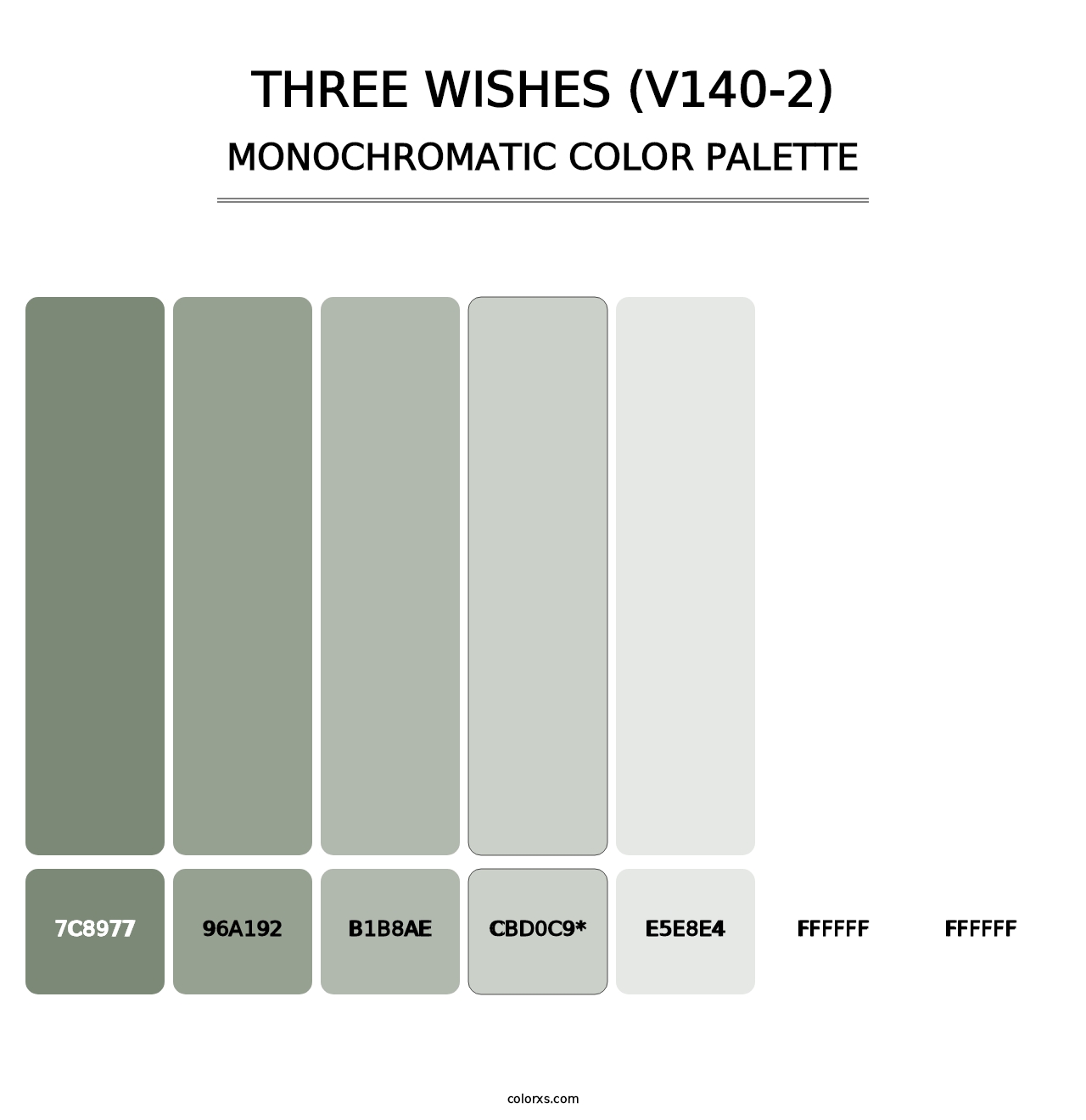 Three Wishes (V140-2) - Monochromatic Color Palette