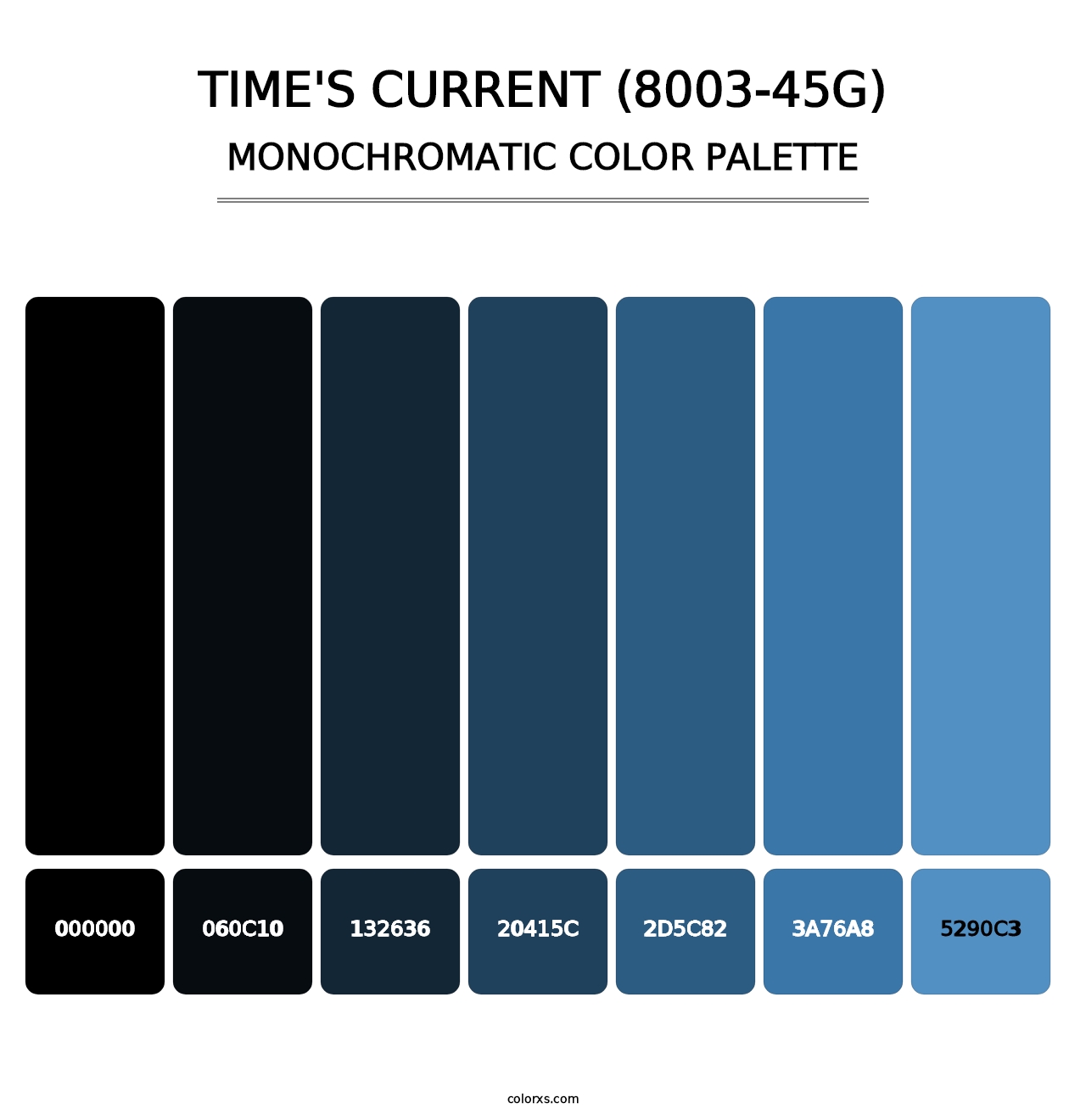 Time's Current (8003-45G) - Monochromatic Color Palette