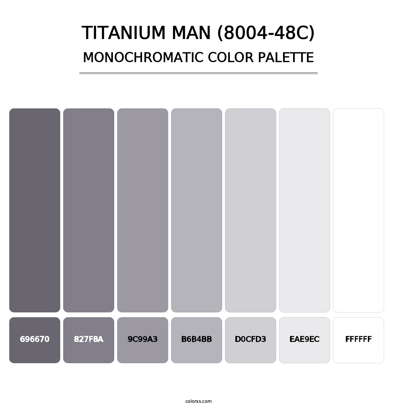 Titanium Man (8004-48C) - Monochromatic Color Palette