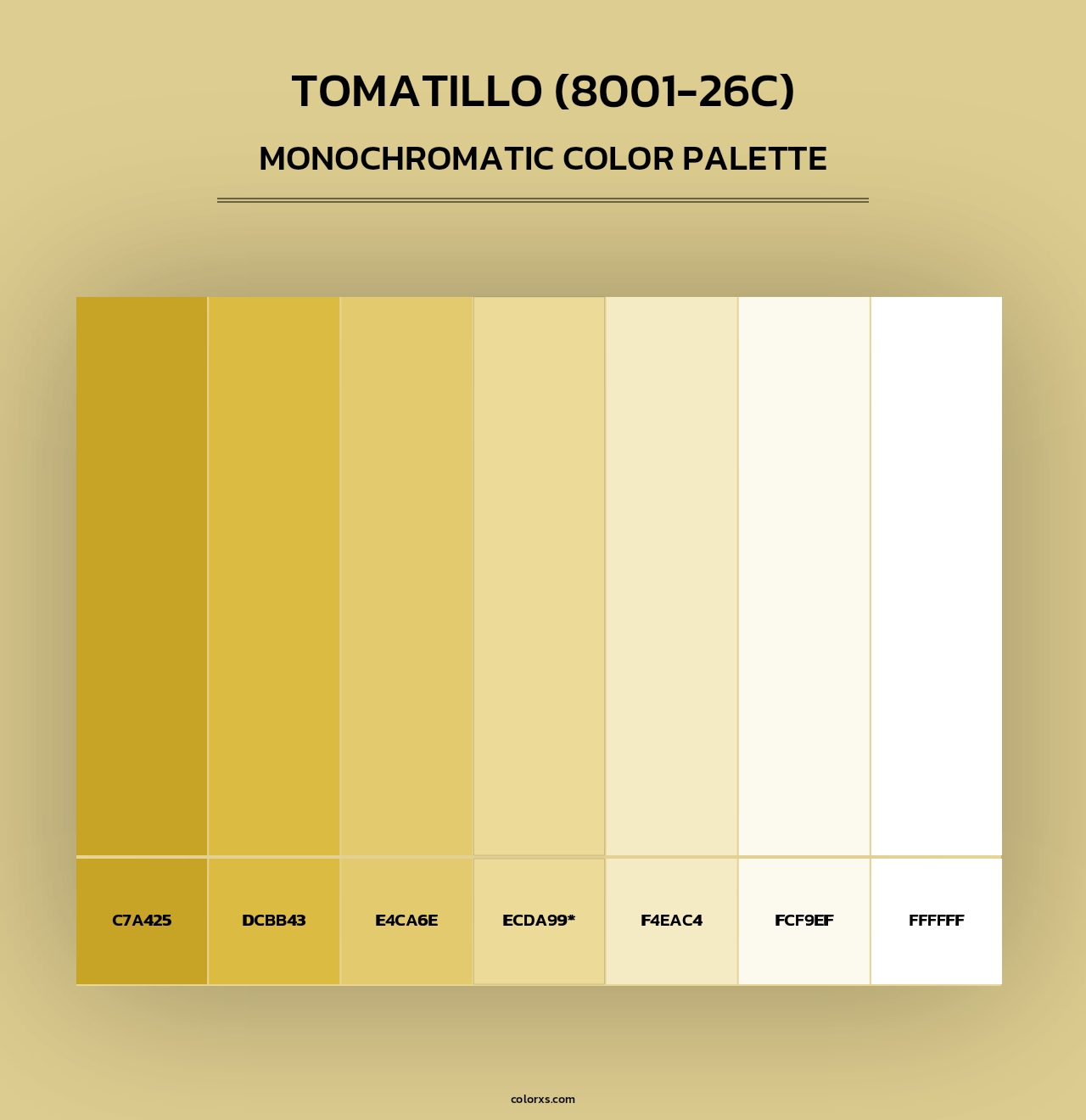 Tomatillo (8001-26C) - Monochromatic Color Palette
