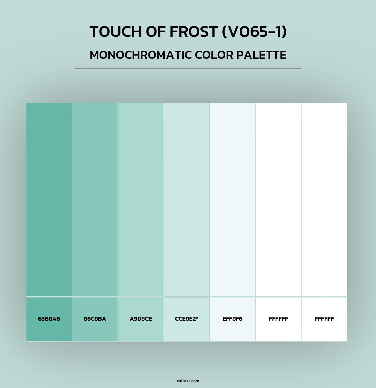 Touch of Frost (V065-1) - Monochromatic Color Palette