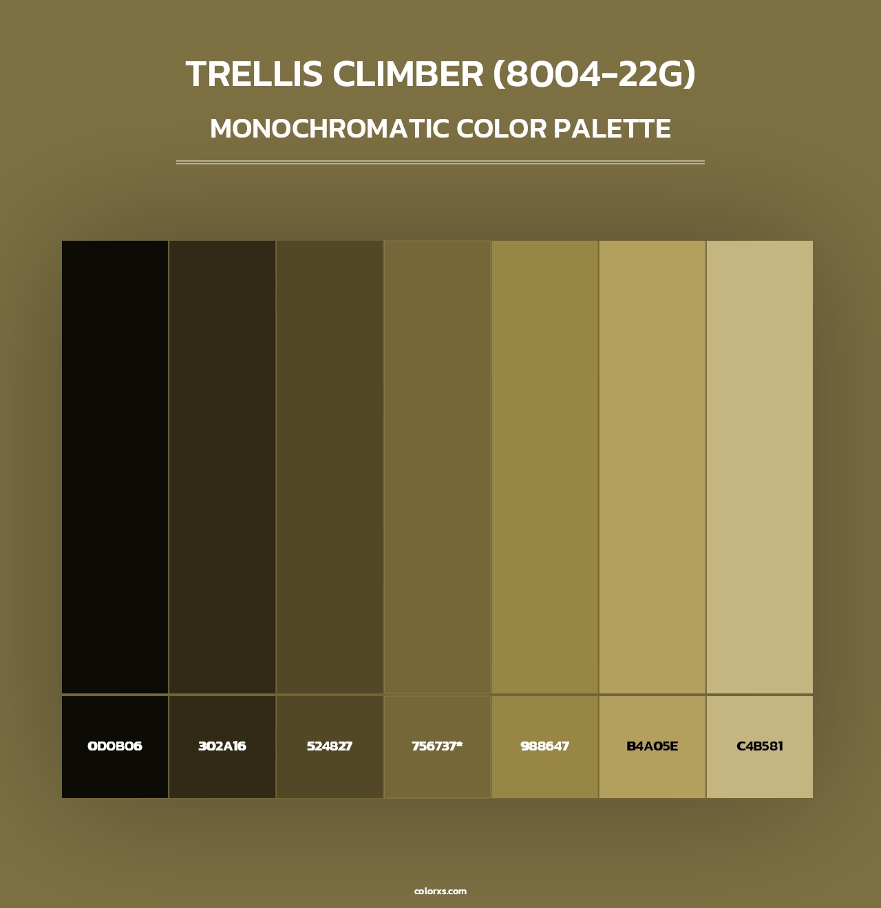 Trellis Climber (8004-22G) - Monochromatic Color Palette