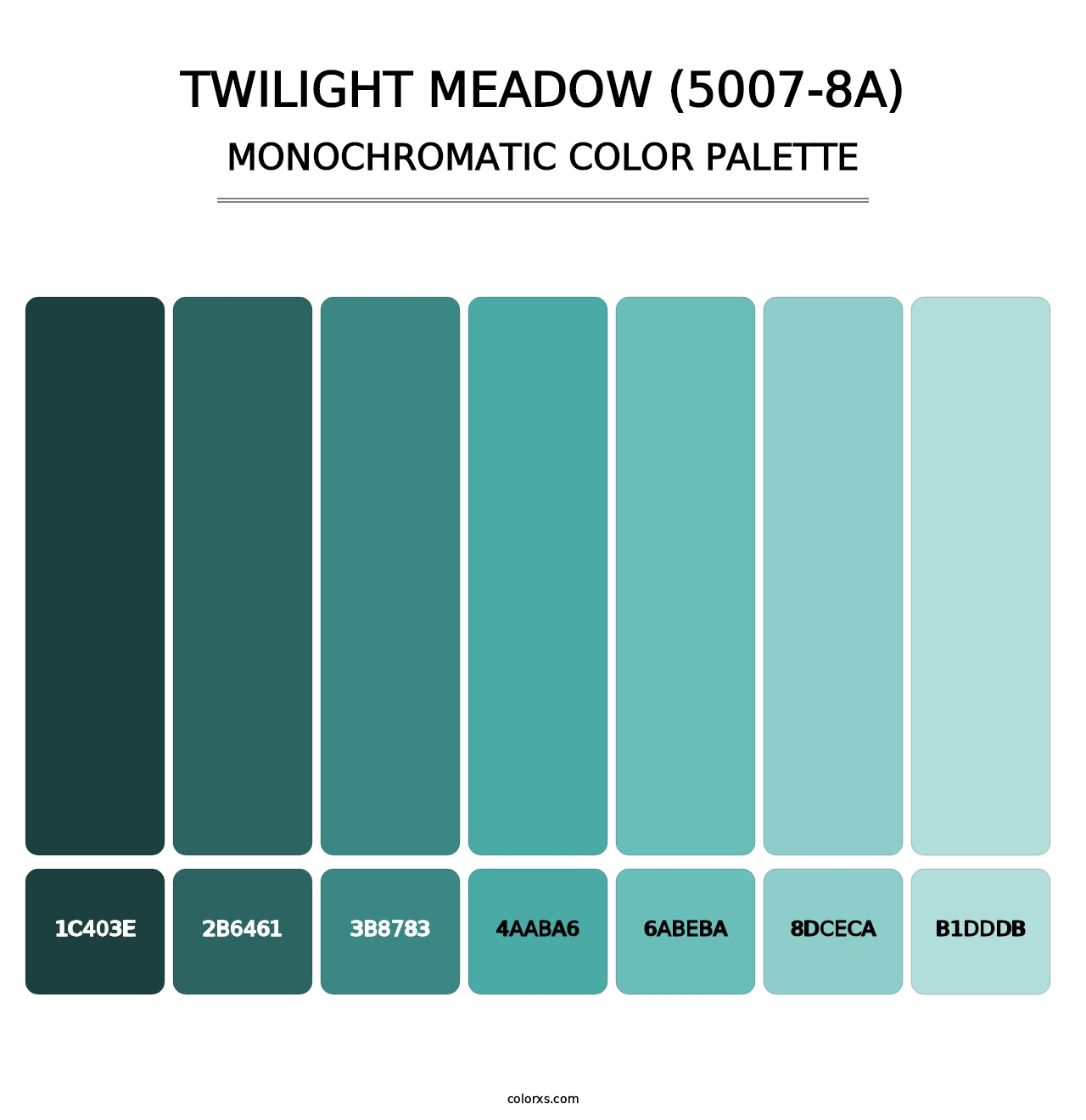 Twilight Meadow (5007-8A) - Monochromatic Color Palette
