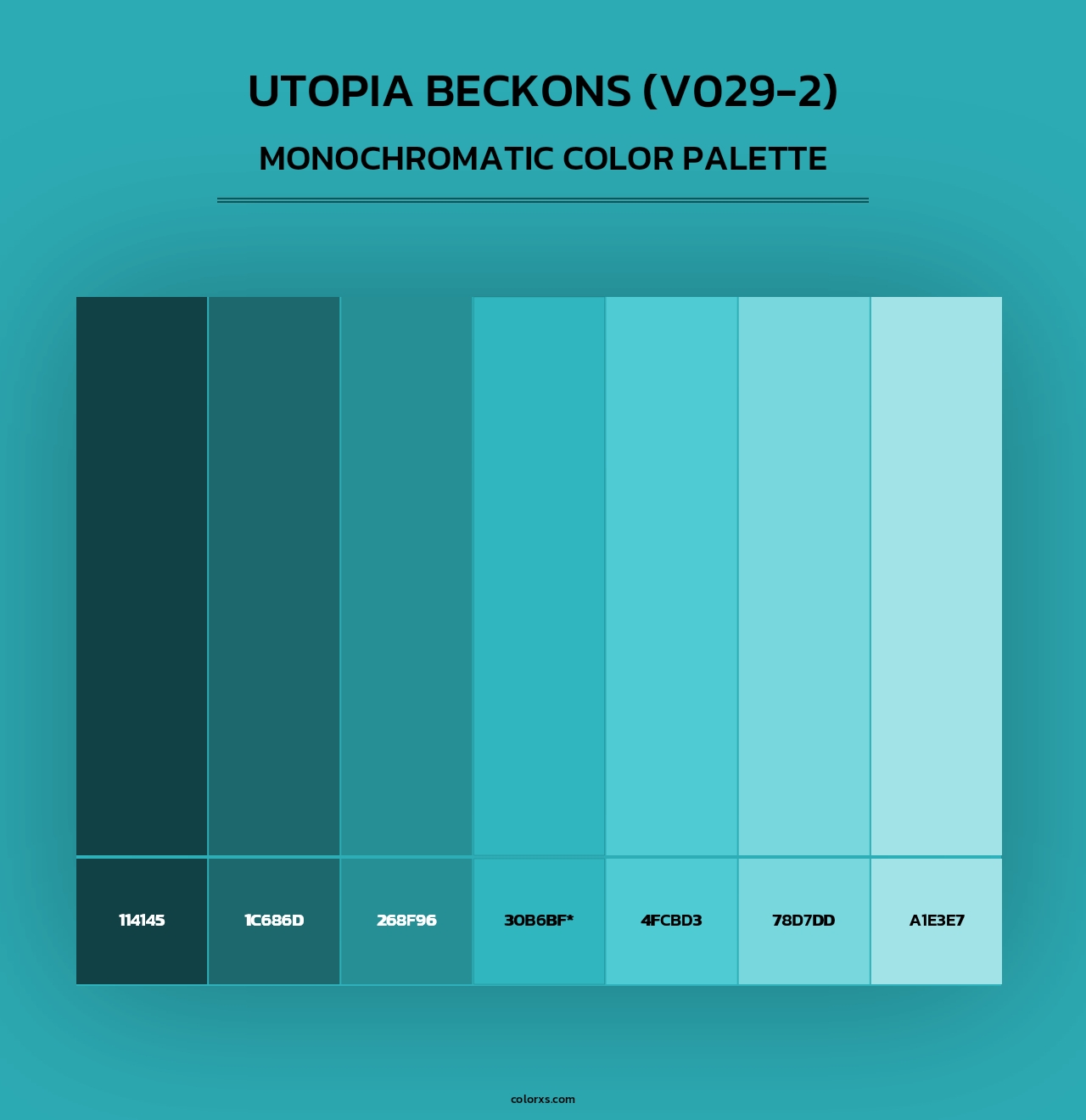 Utopia Beckons (V029-2) - Monochromatic Color Palette
