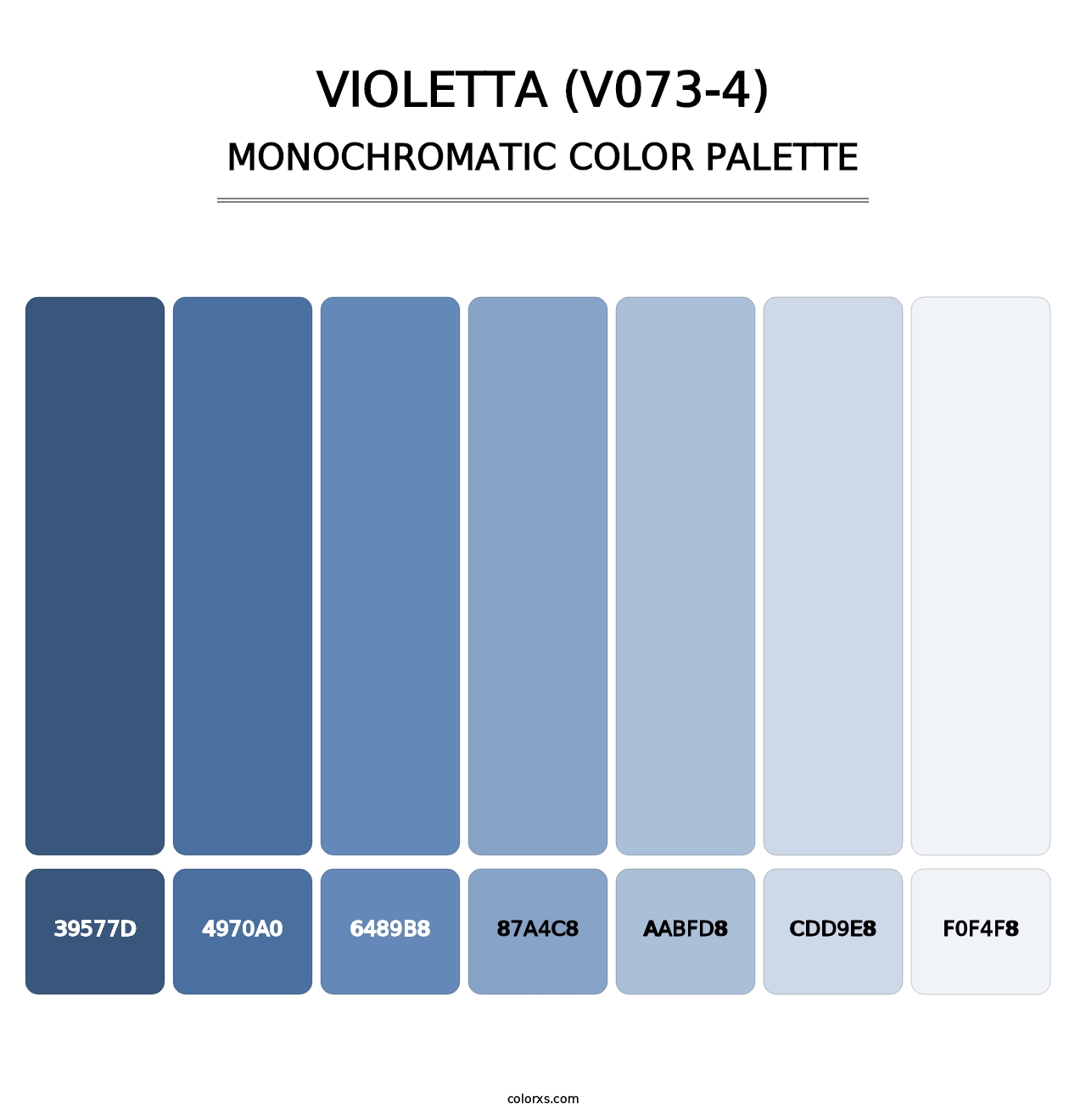 Violetta (V073-4) - Monochromatic Color Palette