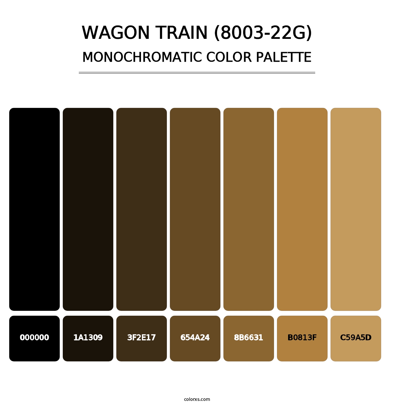 Wagon Train (8003-22G) - Monochromatic Color Palette