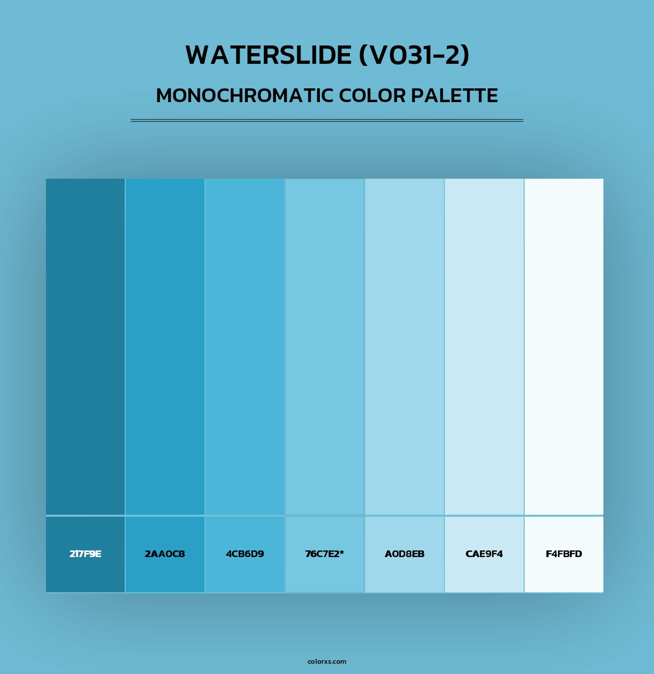 Waterslide (V031-2) - Monochromatic Color Palette