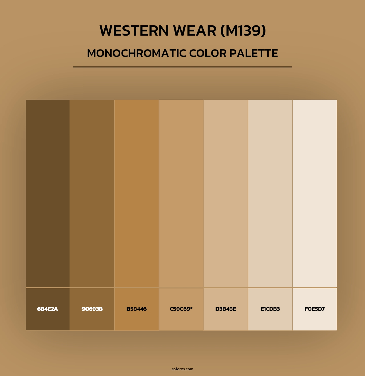 Western Wear (M139) - Monochromatic Color Palette