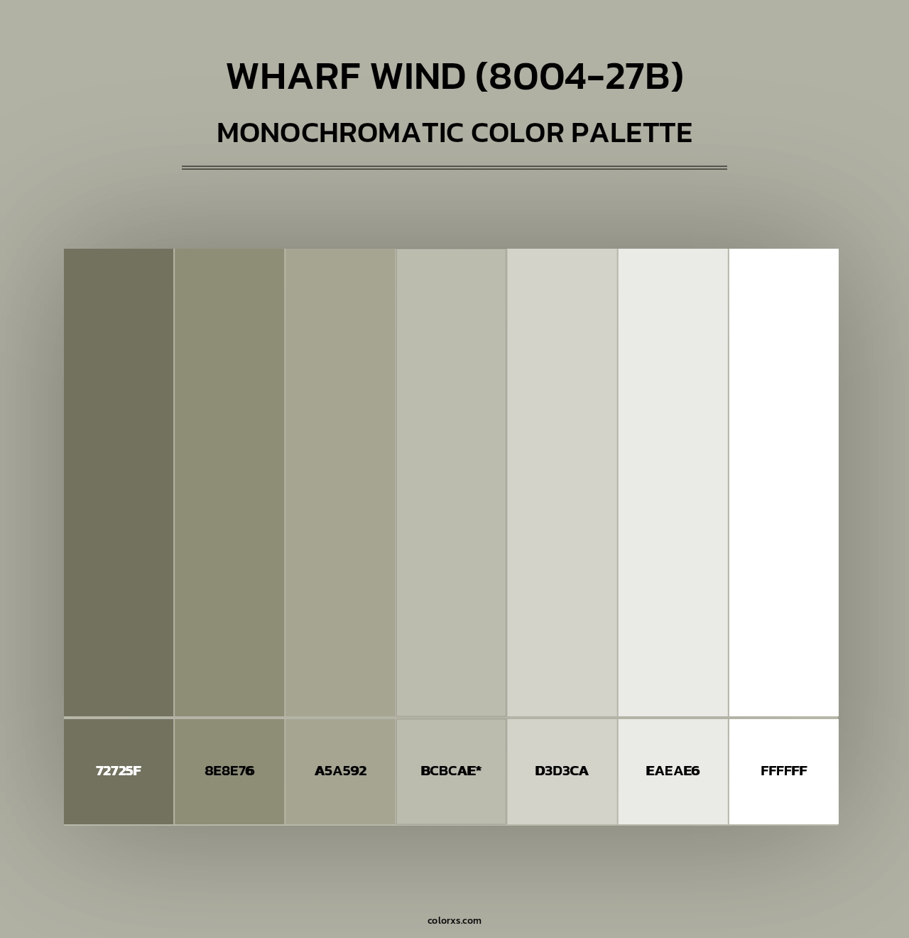Wharf Wind (8004-27B) - Monochromatic Color Palette