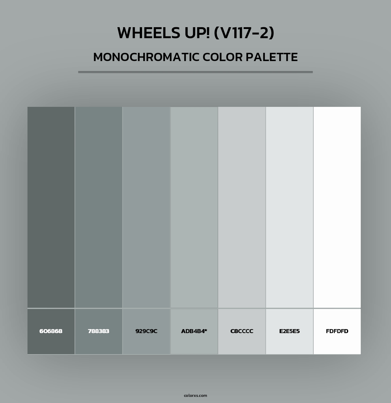Wheels Up! (V117-2) - Monochromatic Color Palette