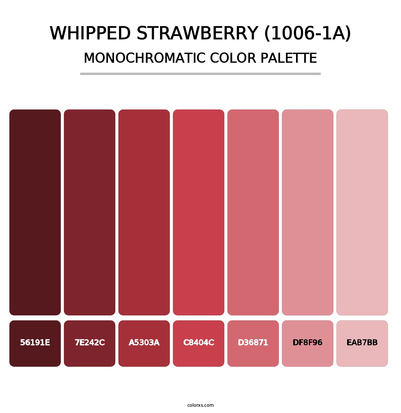 Whipped Strawberry (1006-1A) - Monochromatic Color Palette