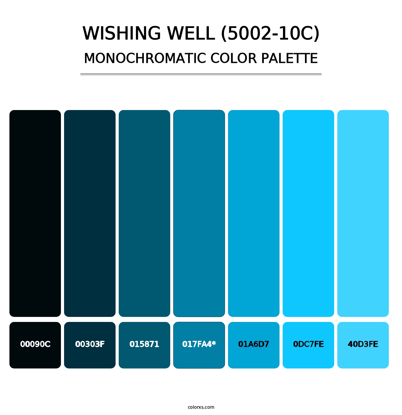 Wishing Well (5002-10C) - Monochromatic Color Palette
