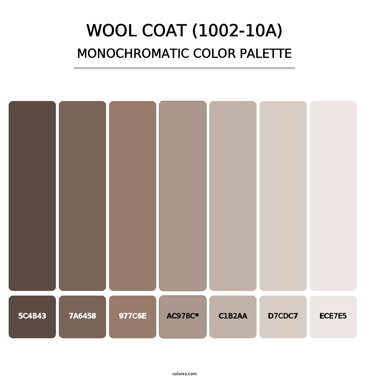 Wool Coat (1002-10A) - Monochromatic Color Palette
